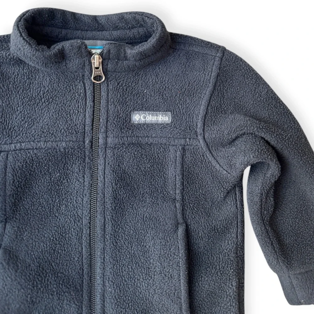 Columbia Baby Black Steens Mountain Full Zip Fleece Jacket 12-18 Months
